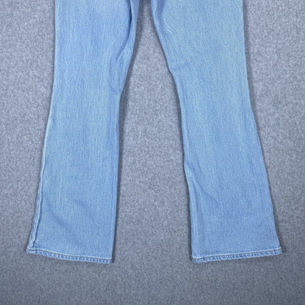 Old Navy Flare Jeans Girls 10 Light Wash Distressed High Rise Denim - Picture 6 of 16